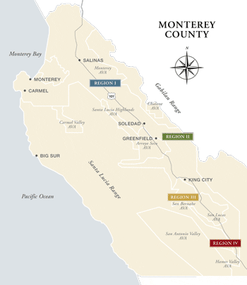 Monterey County, CA Map