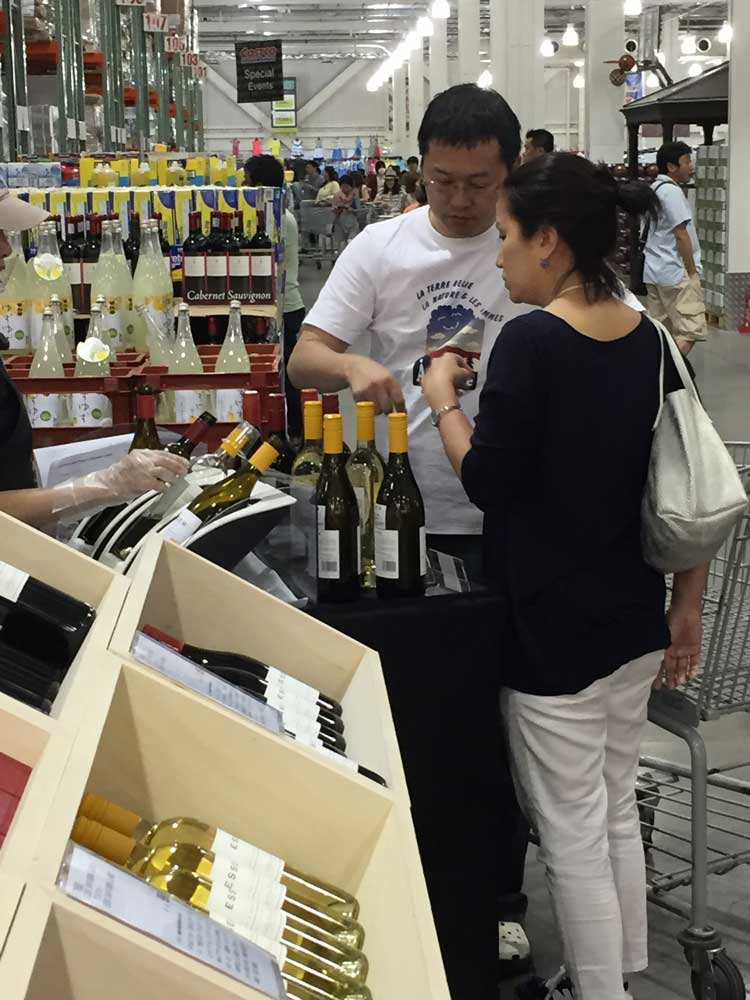 Esser Vineyards at the Japanese CostCo